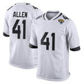J.Jaguars #41 Josh Hines-Allen Player White Home Game ROCER Stitched Jerseys