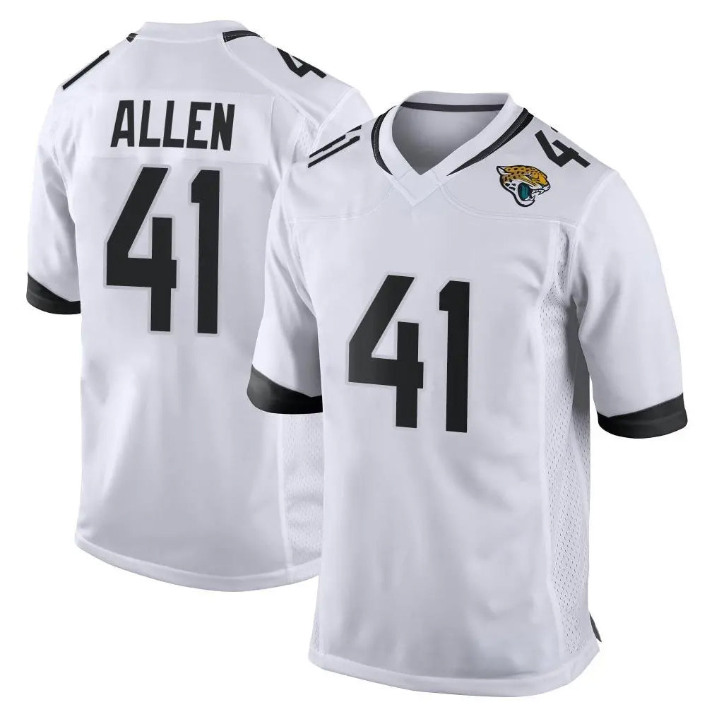J.Jaguars #41 Josh Hines-Allen Player White Home Game ROCER Stitched Jerseys