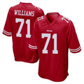 SF.49ers #71 Trent Williams Player Red Home Game ROCER Stitched Jerseys