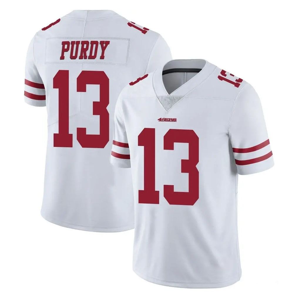 SF.49ers #13 Brock Purdy Player White Limited Vapor Untouchable Home Game ROCER Stitched Jerseys