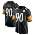 P.Steelers #90 T.J. Watt Player Black Home Game ROCER Stitched Jerseys