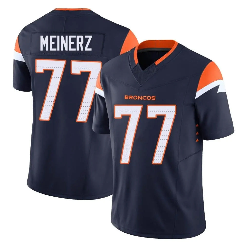 D.Broncos #77 Quinn Meinerz Player Navy Limited Vapor F.U.S.E. Home Game ROCER Stitched Jerseys