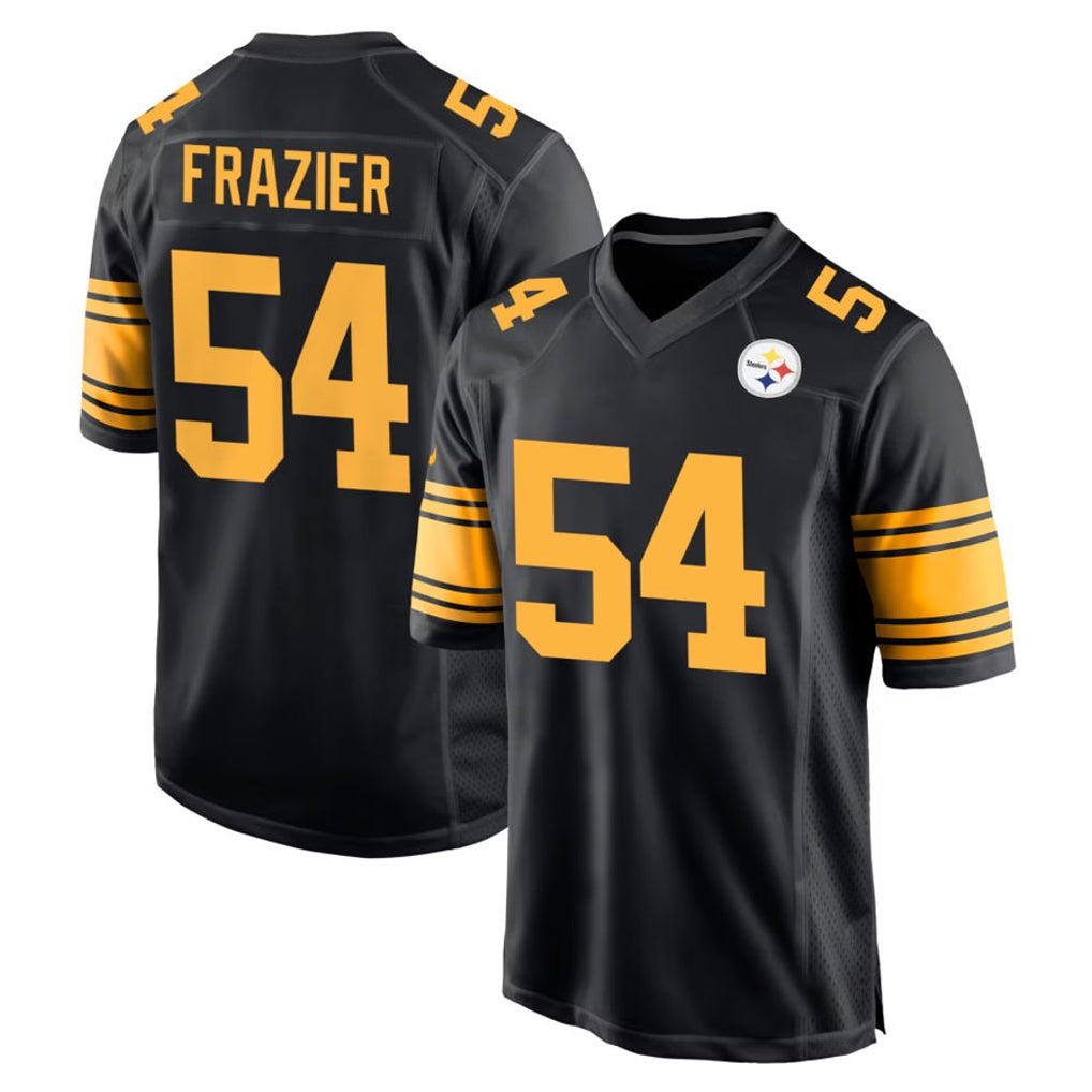 P.Steelers #54 Zach Frazier Player Black Color Rush Home Game ROCER Stitched Jerseys