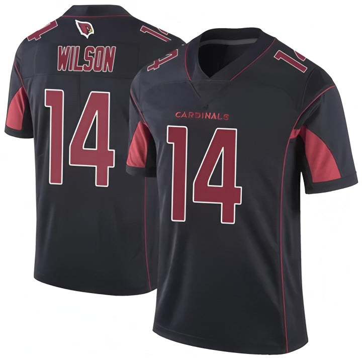 A.Cardinals #14 Michael Wilson Player Black Vapor Limited Elite Home Game ROCER Stitched Jerseys