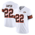 C.Browns #22 Dylan Sampson Player White Limited  Vapor 1946 Collection Alternate Game ROCER Stitched Jerseys