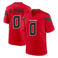 H.Texans #0 Azeez Al-Shaair Player Red Alternate Home Game ROCER Stitched Jerseys