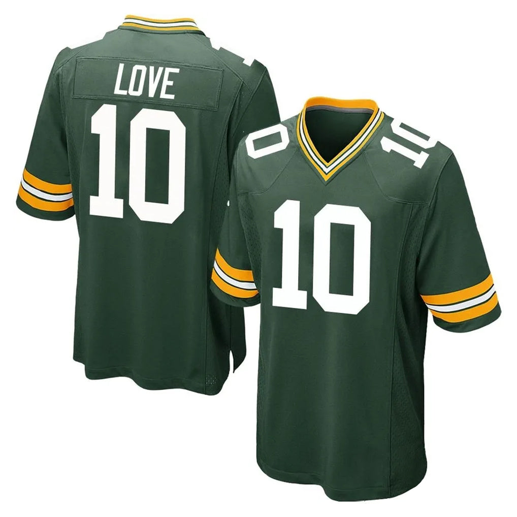 GB.Packers #10 Jordan Love Player Green Home Game ROCER Stitched Jerseys