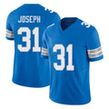 D.Lions #31 Kerby Joseph Player Blue Limited Vapor F.U.S.E. Alternate Home Game ROCER Stitched Jerseys