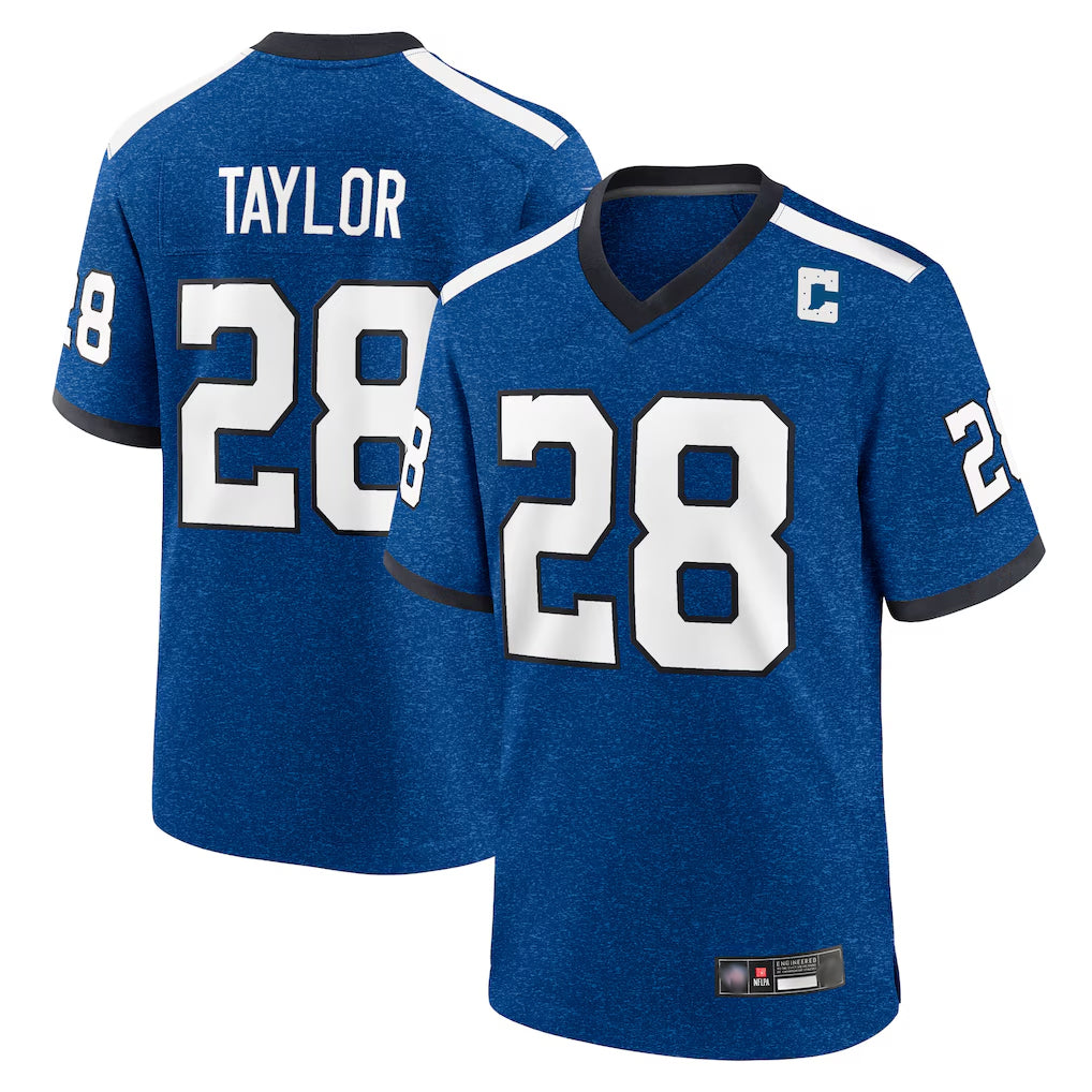 IN.Colts #28 Jonathan Taylor Player Royal Alternate Indiana Nights Home Game ROCER Stitched Jerseys