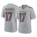 D.Broncos #17 Jaylen Waddle Player Gray Atmosphere Fashion Limited Game ROCER Stitched Jerseys