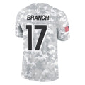 A.Falcons #17 Zachariah Branch Player Arctic Camo Salute to Service Limited ROCER Stitched Jerseys