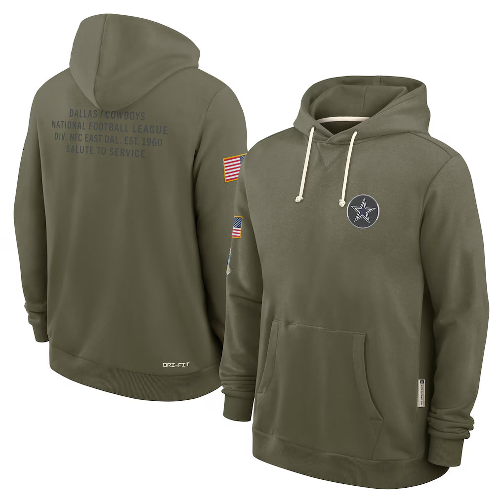 D.Cowboys ## Cowboys Blank Player Olive Salute to Service Pullover Hoodies Limited ROCER Stitched Jerseys
