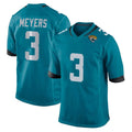 J.Jaguars #3 Jakobi Meyers Player Teal Home Game ROCER Stitched Jerseys
