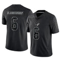 H.Texans #6 Reed Blankenship Player Black Reflective Limited Game ROCER Stitched Jerseys