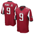A.Falcons #9 Michael Penix Jr. Player Red Color Vapor Home Game ROCER Stitched Jerseys