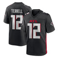 A.Falcons #12 Avieon Terrell Player Black Home Game ROCER Stitched Jerseys