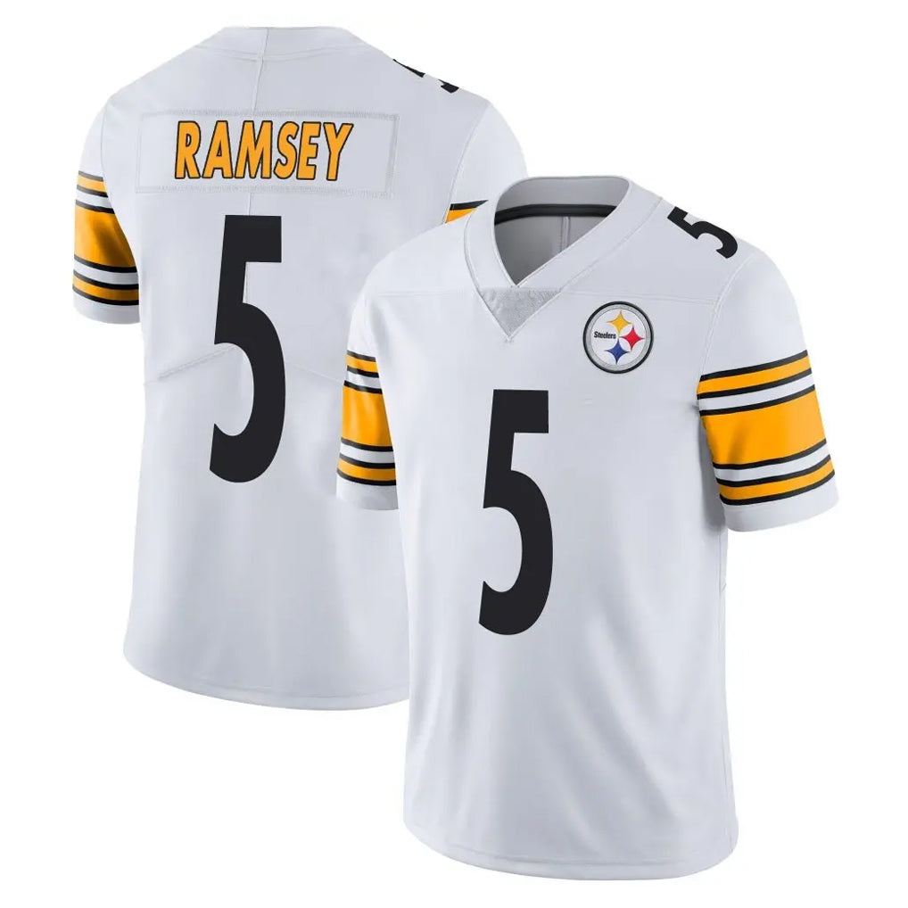 P.Steelers #5 Jalen Ramsey Player White Limited Vapor Untouchable Home Game ROCER Stitched Jerseys
