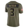A.Falcons #3 Jessie Bates III Player Olive Salute To Service Limited Home Game ROCER Stitched Jerseys