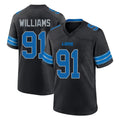 D.Lions #91 Tyleik Williams Player Black Alternate Home Game ROCER Stitched Jerseys