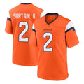 D.Broncos #2 Pat Surtain II Cooper Player Orange Home Game ROCER Stitched Jerseys