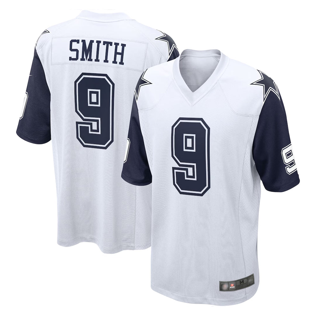 D.Cowboys #9 KaVontae Turpin Player White-Navy Home Game ROCER Stitched Jerseys