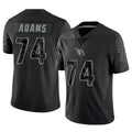 A.Cardinals #74 Isaiah Adams Player Black RFLCTV Limited ROCER Stitched Jerseys