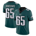 P.Eagles #65 Lane Johnson Player Team Color Green Vapor Untouchable Home Game ROCER Stitched Jerseys