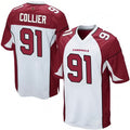 A.Cardinals #91 L.J. Collier Player White Game ROCER Stitched Jerseys