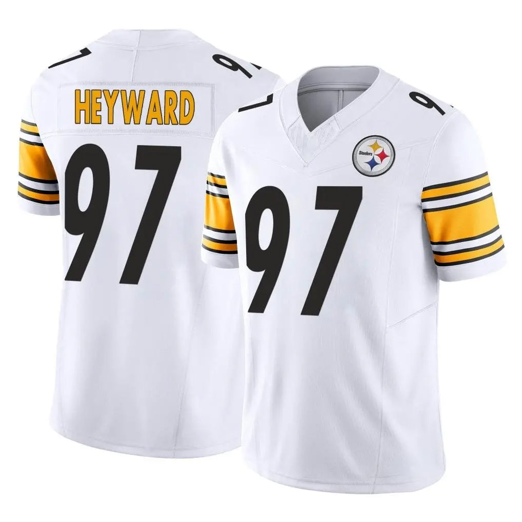 P.Steelers #97 Cameron Heyward Player White Limited Vapor F.U.S.E. Home Game ROCER Stitched Jerseys