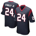 H.Texans #24 Derek Stingley Jr. Player Navy Home Game ROCER Stitched Jerseys