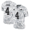 B.Bills #4 James Cook III Player Arctic Camo Salute to Service Limited ROCER Stitched Jerseys