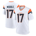 D.Broncos #17 Jaylen Waddle Player White Home Game ROCER Stitched Jerseys
