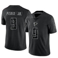 A.Falcons #9 Michael Penix Jr. Player Black RFLCTV Limited ROCER Stitched Jerseys