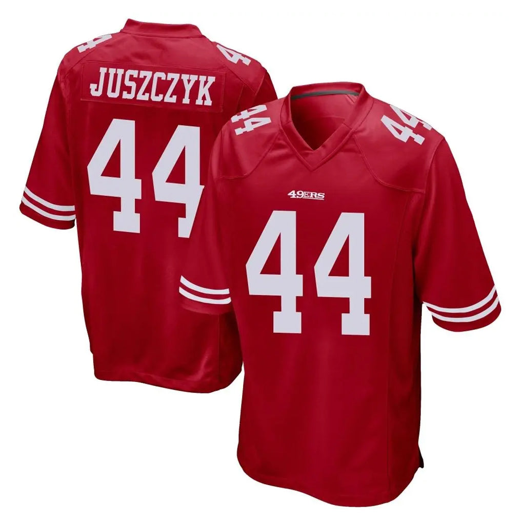 SF.49ers #44 Kyle Juszczyk Player Red Home Game ROCER Stitched Jerseys