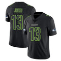 S.Seahawks #13 Ernest Jones IV Player Black Impact Limited Home Game ROCER Stitched Jerseys