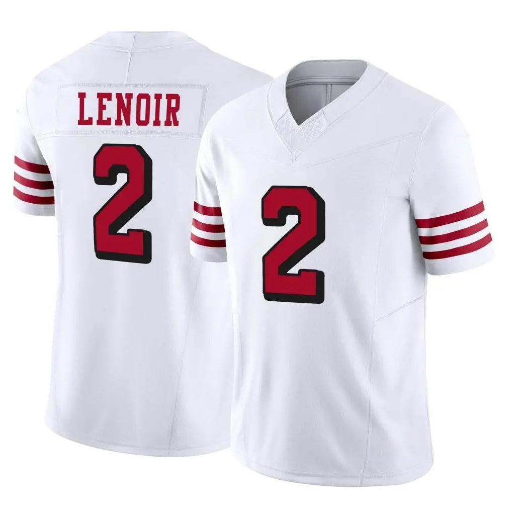 SF.49ers #2 Deommodore Lenoir Player White Limited Alternate Vapor F.U.S.E. Home Game ROCER Stitched Jerseys
