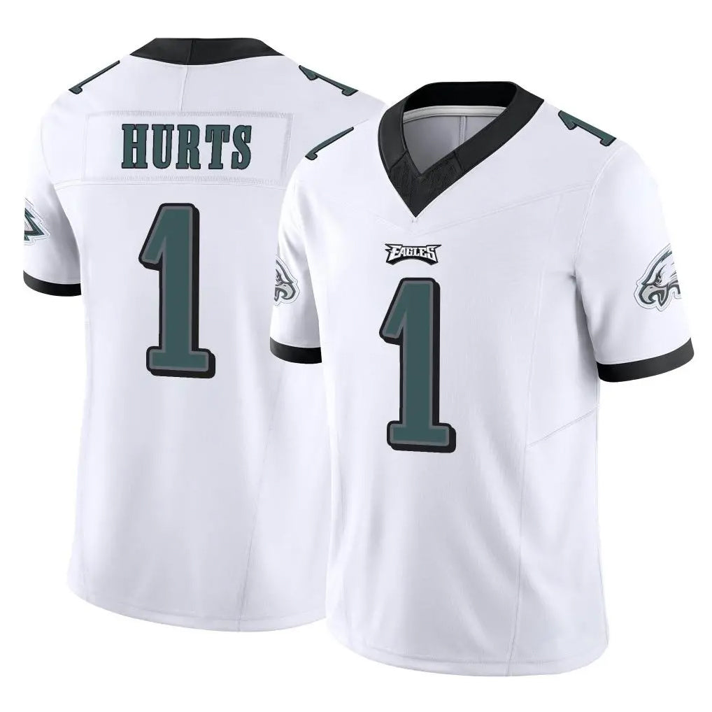 P.Eagles #1 Jalen Hurts Player White Limited Vapor F.U.S.E. Home Game ROCER Stitched Jerseys