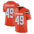 C.Browns #49 Carson Schwesinger Player Orange Alternate Vapor Untouchable Limited Home Game ROCER Stitched Jerseys