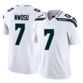 S.Seahawks #7 Uchenna Nwosu Player White Limited Vapor F.U.S.E. Home Game ROCER Stitched Jerseys