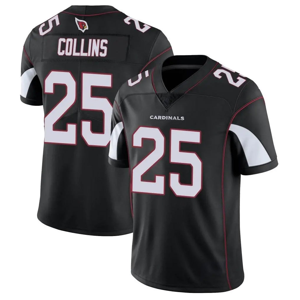 A.Cardinals #25 Zaven Collins Player Black Vapor Limited Home Game ROCER Stitched Jerseys
