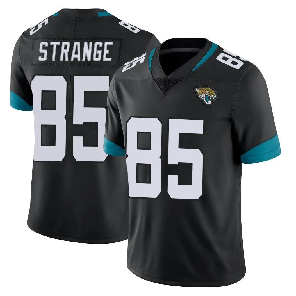 J.Jaguars #85 Brenton Strange Player Black Vapor Untouchable Limited Home Game ROCER Stitched Jerseys