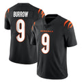C.Bengals #9 Joe Burrow Player Black Vapor Untouchable Limited Home Game ROCER Stitched Jerseys