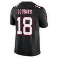 A.Falcons #18 Kirk Cousins Player Black Vapor F.U.S.E. Limited Home Game ROCER Stitched Jerseys