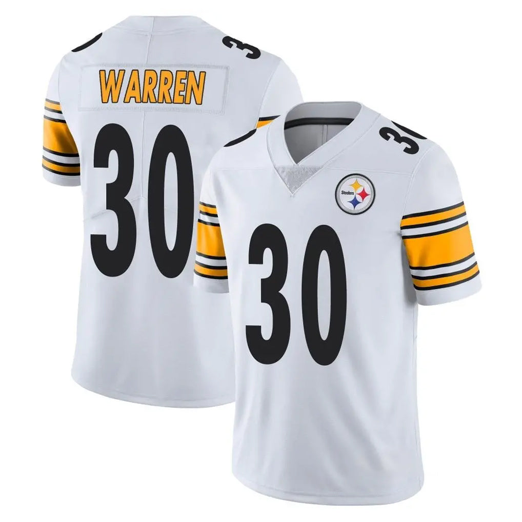 P.Steelers #30 Jaylen Warren Player White Limited Vapor Untouchable Home Game ROCER Stitched Jerseys