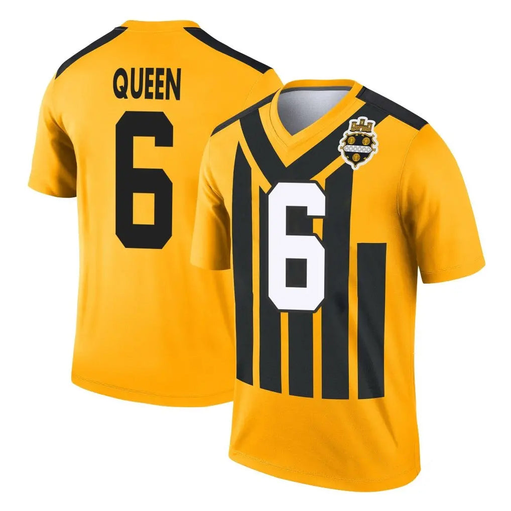P.Steelers #6 Patrick Queen Player Gold Legend Limited 1933 Throwback Performance Home Game ROCER Stitched Jerseys