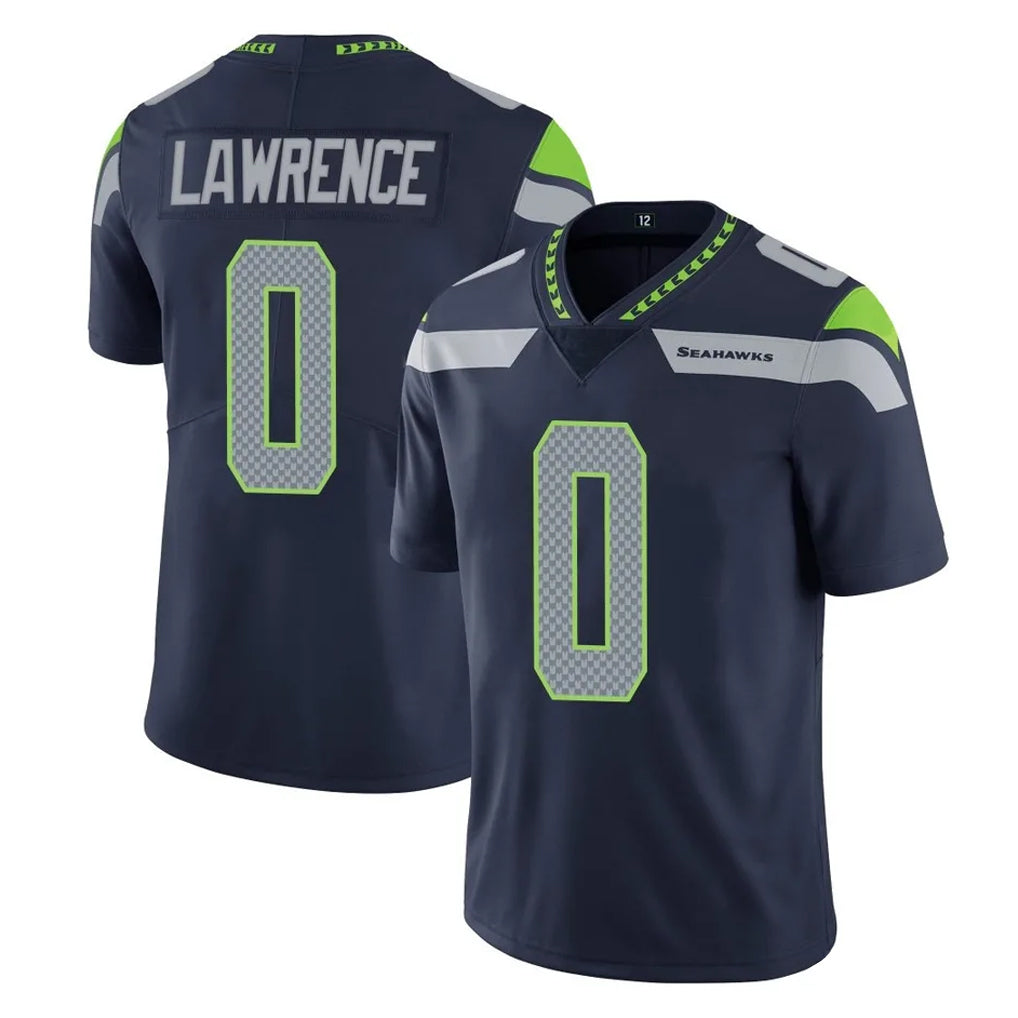 S.Seahawks #0 DeMarcus Lawrence Player Navy Limited Vapor Untouchable Home Game ROCER Stitched Jerseys