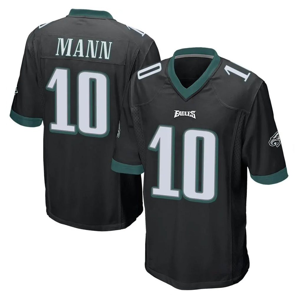 P.Eagles #10 Braden Mann Player Black Home Game ROCER Stitched Jerseys