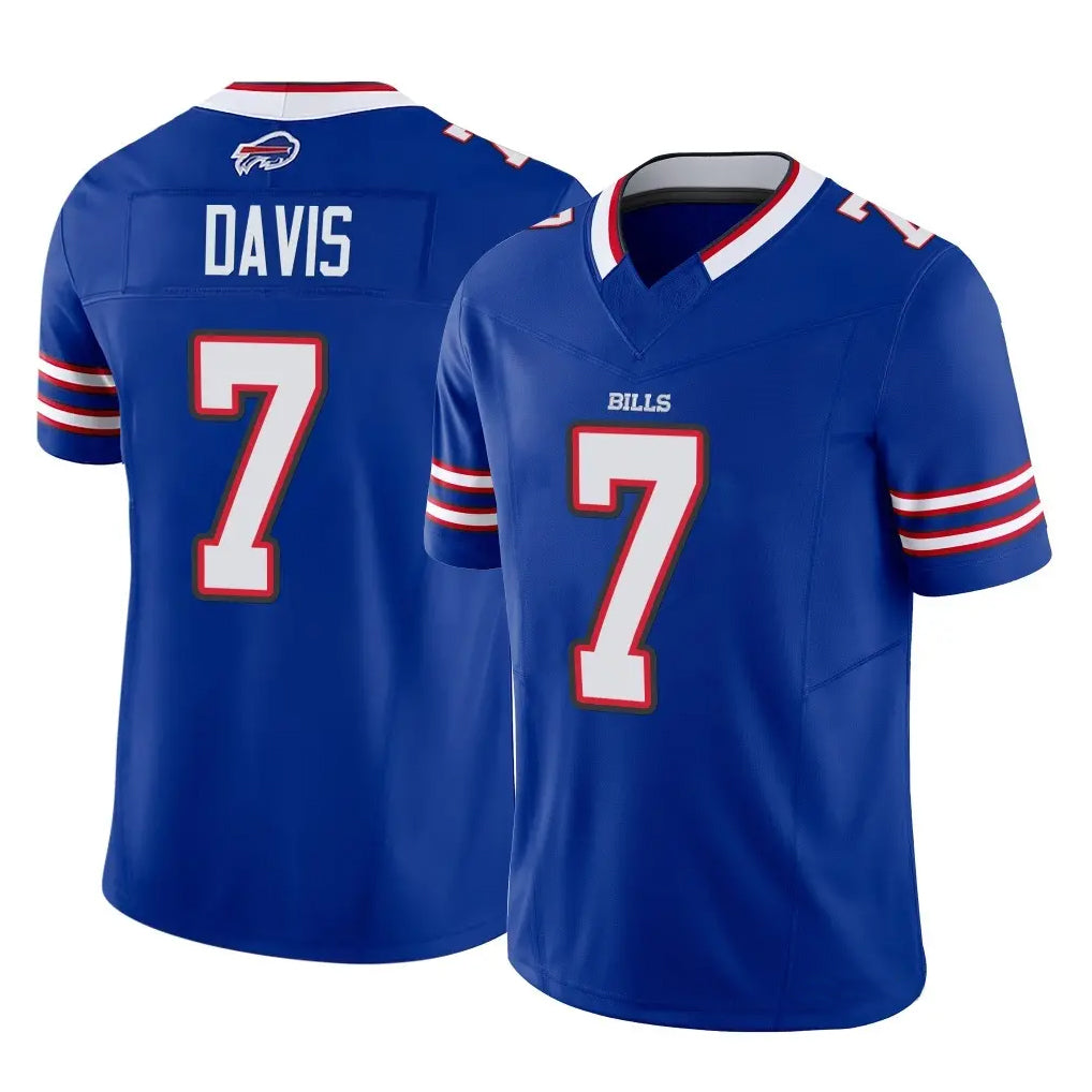 B.Bills #7 Ray Davis Player Royal Vapor F.U.S.E. Limited Game ROCER Stitched Jerseys