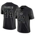 GB.Packers #44 Zaire Franklin Player Black Reflective Limited Home Game ROCER Stitched Jerseys