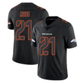 D.Broncos #21 Riley Moss Player Black Impact Limited Game ROCER Stitched Jerseys